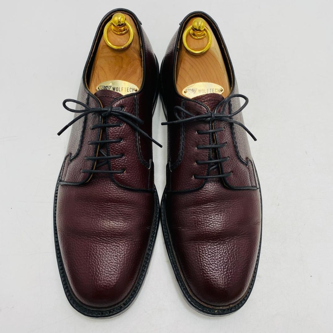 REGAL ビジネスシューズ プレーントゥ 外羽根 レザー シボ革 26cm