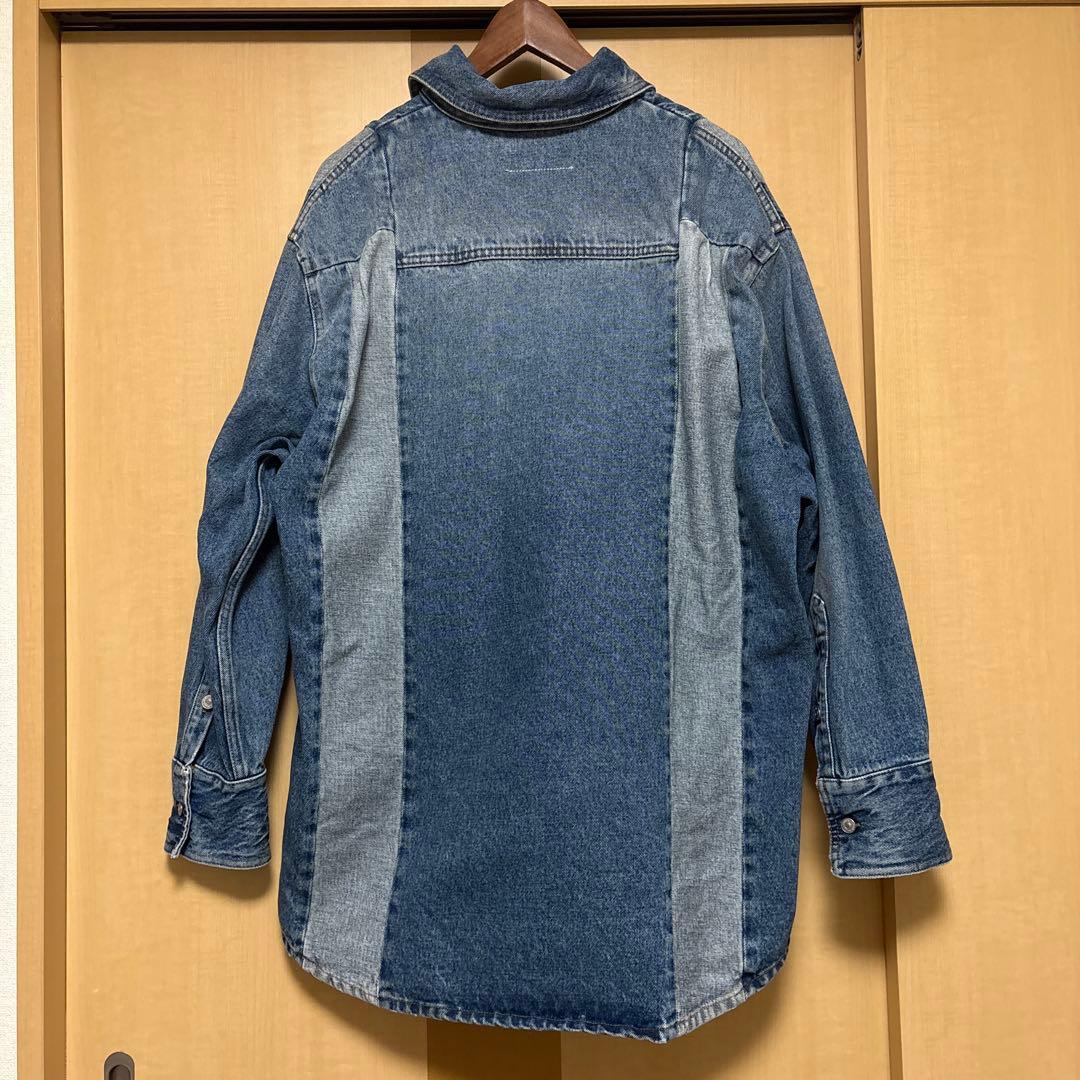 MM6 メゾンマルジェラ 24AW デニムシャツジャケット44 インディゴ