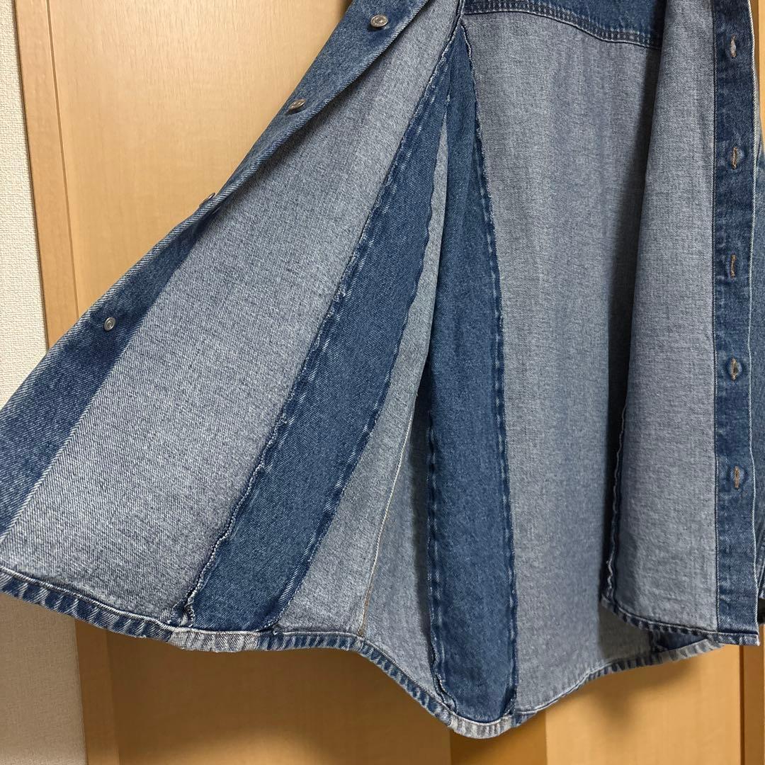 MM6 メゾンマルジェラ 24AW デニムシャツジャケット44 インディゴ
