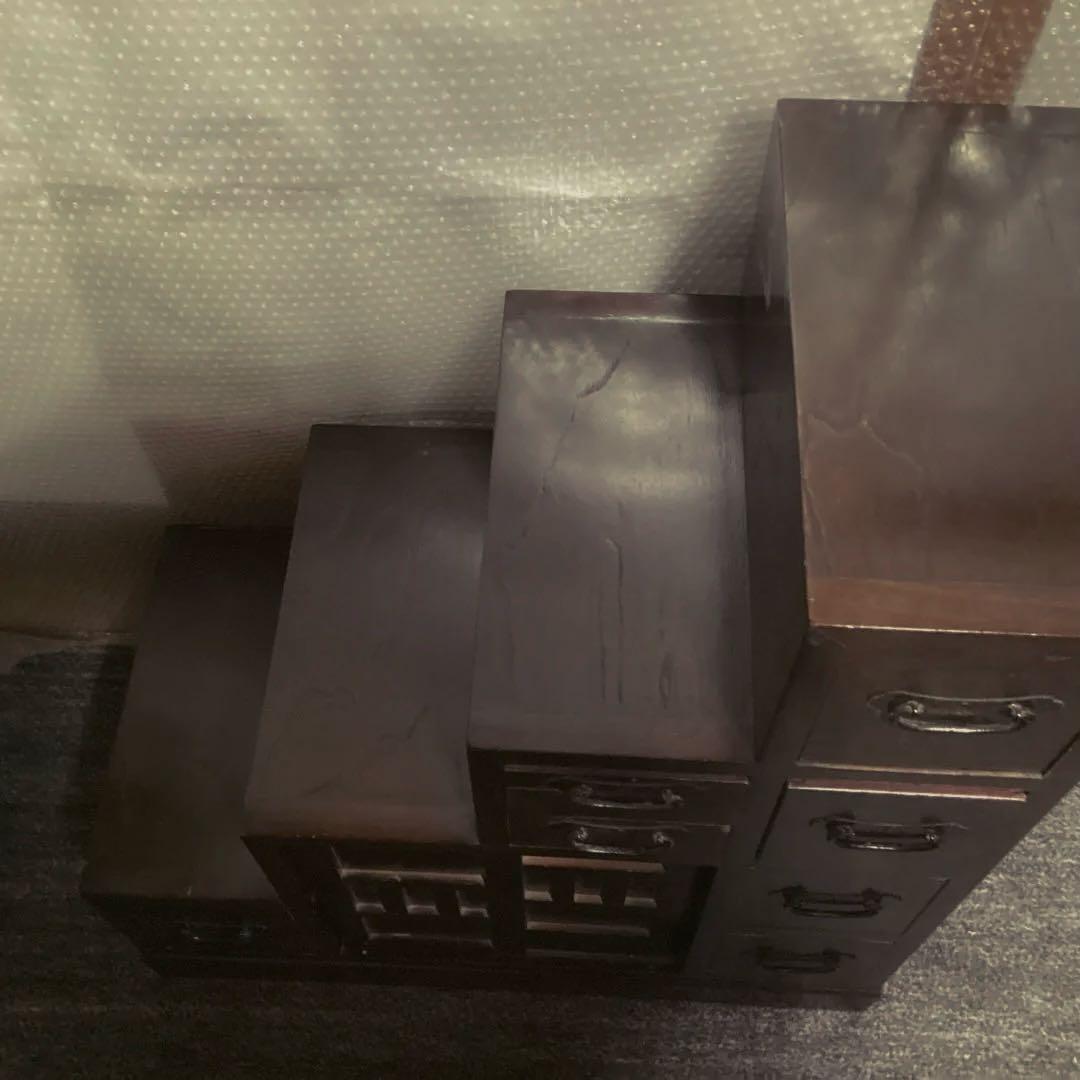 昭和レトロ家具　階段箪笥　レトロ　引き出し家具　民芸家具　アンティーク
