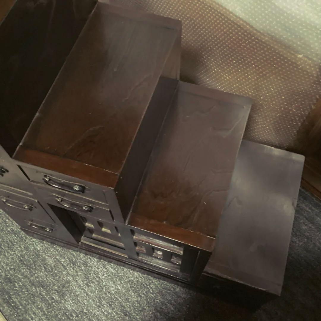 昭和レトロ家具　階段箪笥　レトロ　引き出し家具　民芸家具　アンティーク