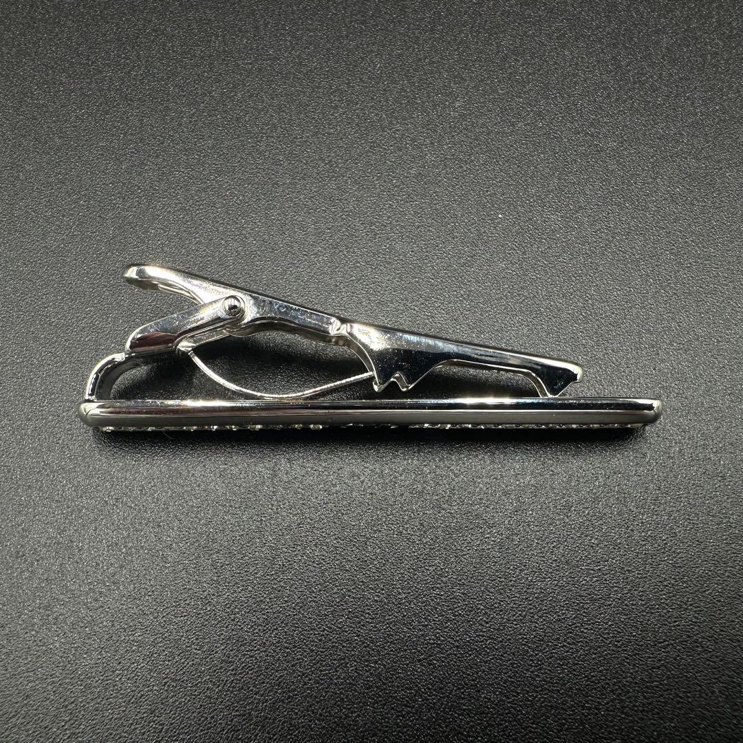 希少 Christian Dior シルバー ネクタイピン ラインストーン 10