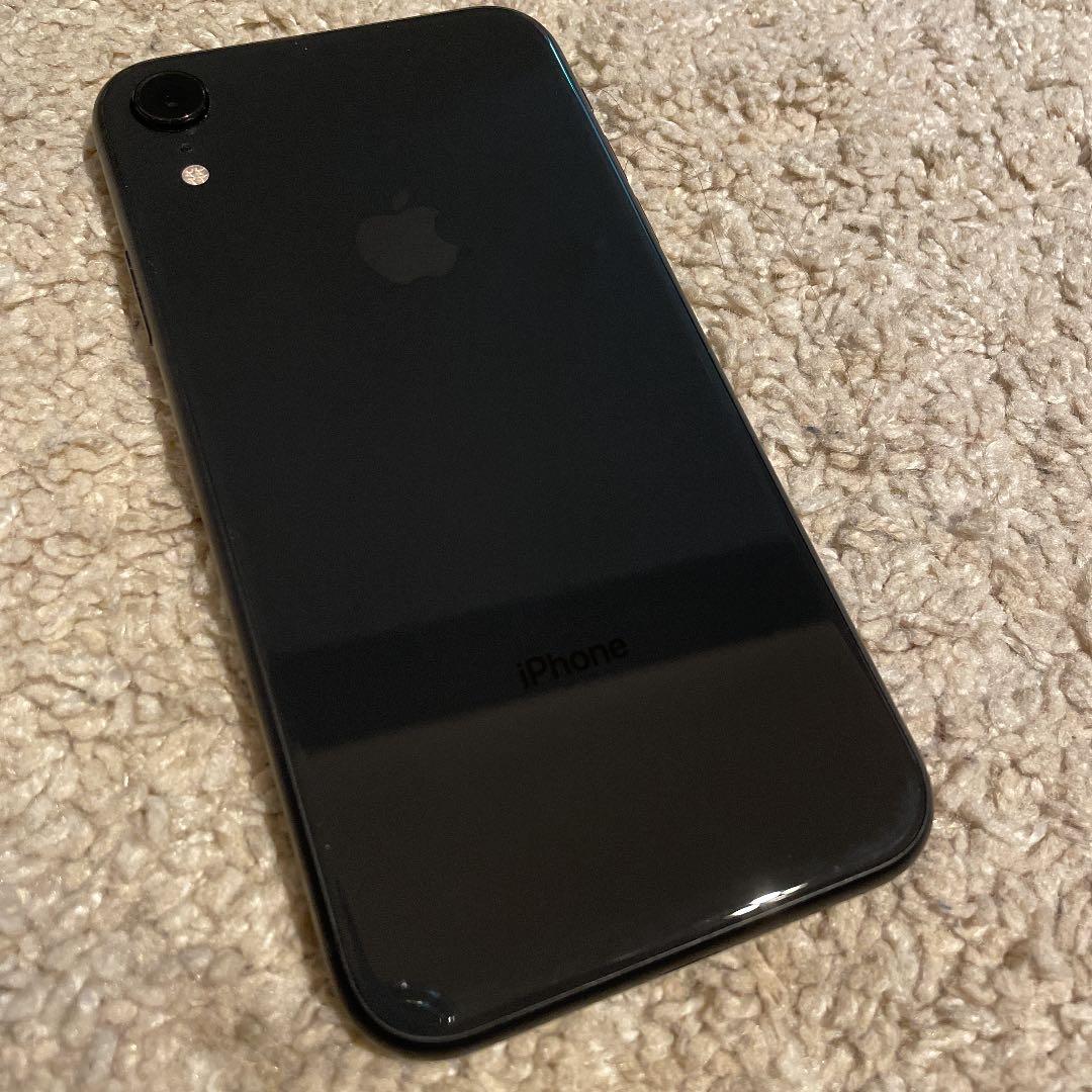送料無料美品AppleiPhoneXR64GBブラックおまけ付きSIMフリー