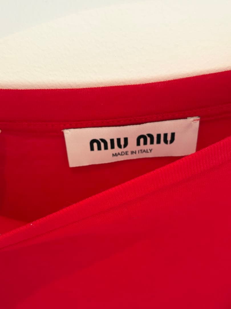 新品未使用 miumiuリブ編み ロンT
