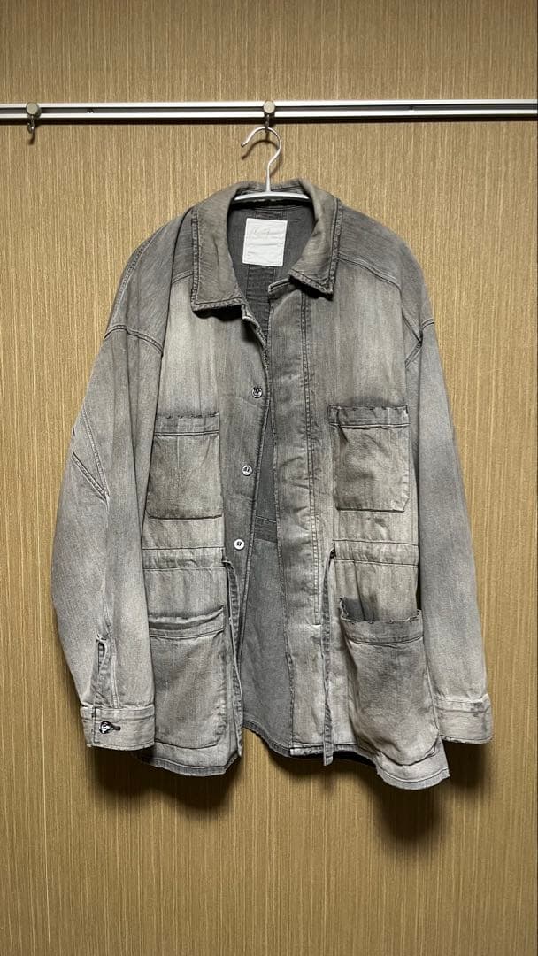 【試着のみ】ANCELLM AGING DENIM SHIRT JACKET
