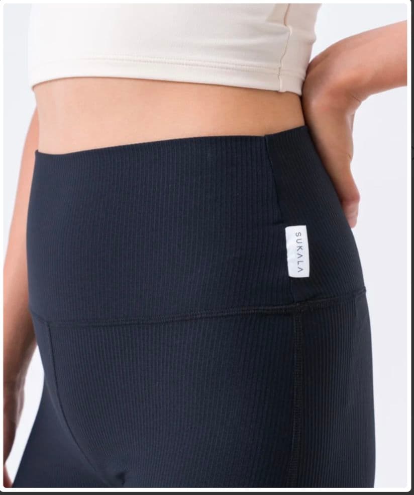 【SUKALA】フレアリブパンツ　ブラックM 新品未開封