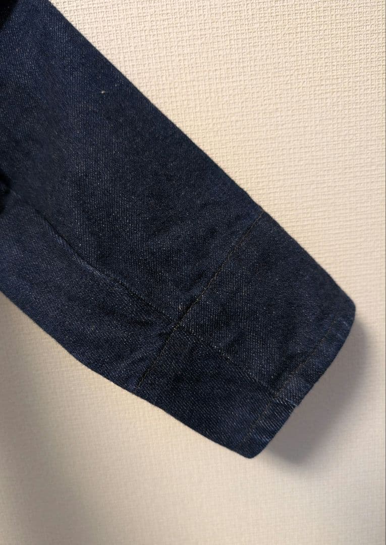 DANTON ダントン　デニムジャケット　34　カバーオール　丸襟