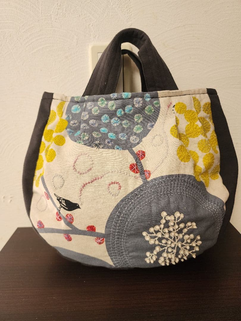 ❤　コロンとしたフォルムの可愛い刺し子トードバッグ　センソユニコ慈雨等