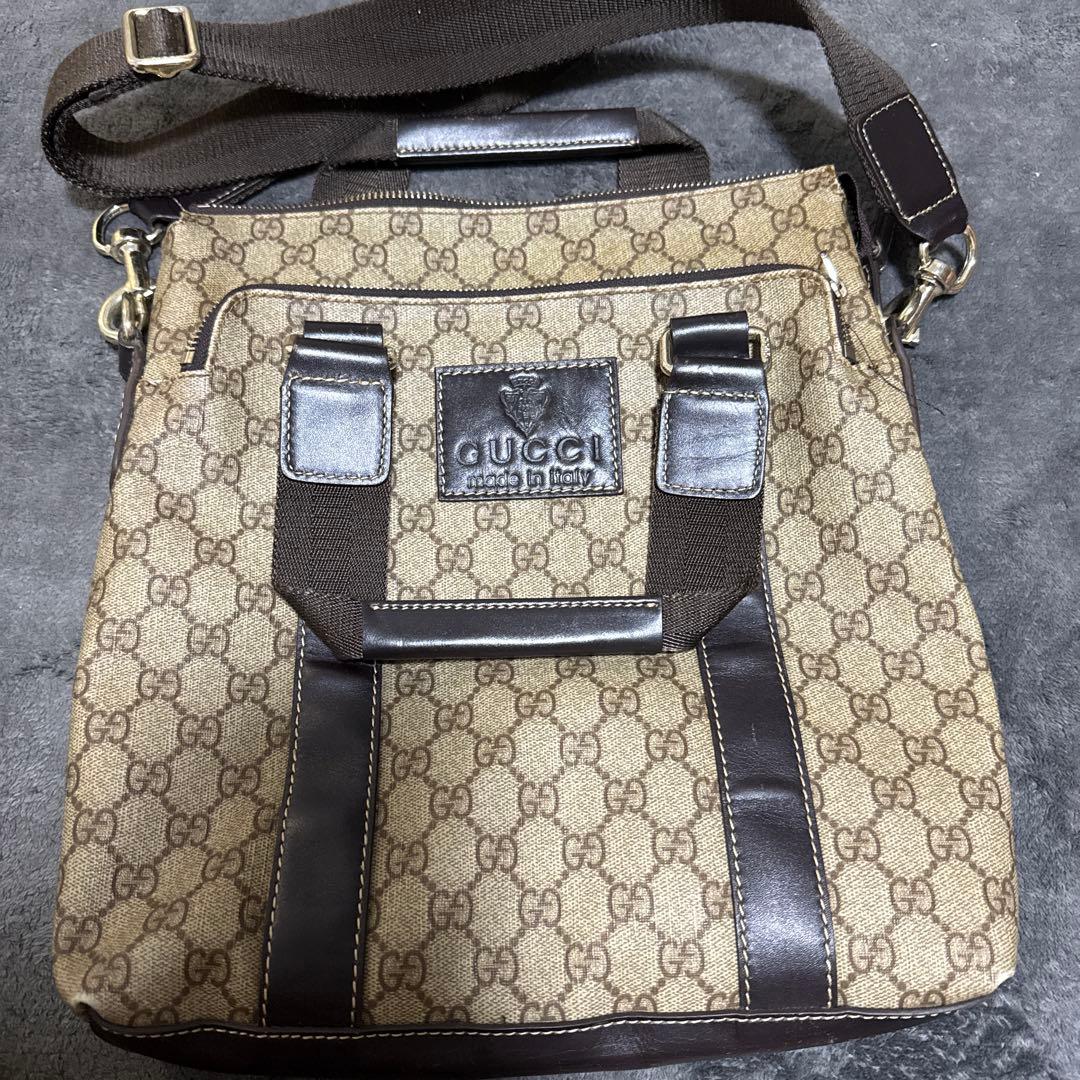 【即日発送可】〜値下げ中〜GUCCI ショルダーバッグ ベージュ/ブラウン