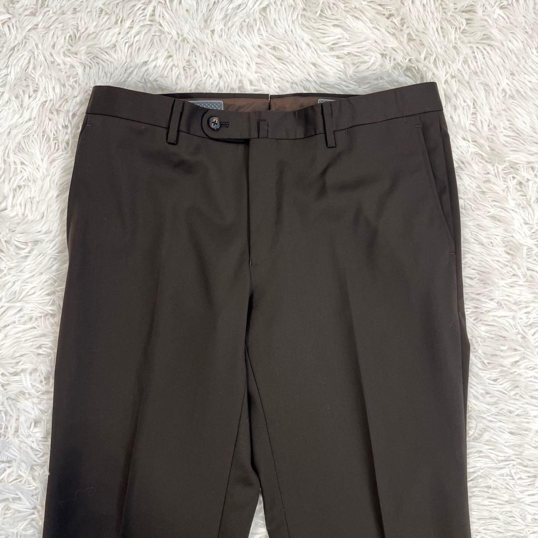 未使用タグ付スーツカンパニー高級カノニコCANONICO スーツ　ブラウン