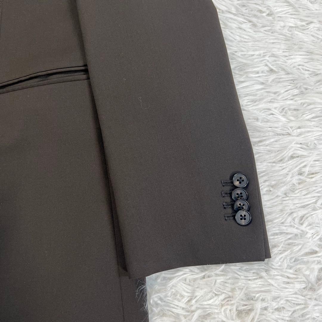 未使用タグ付スーツカンパニー高級カノニコCANONICO スーツ　ブラウン