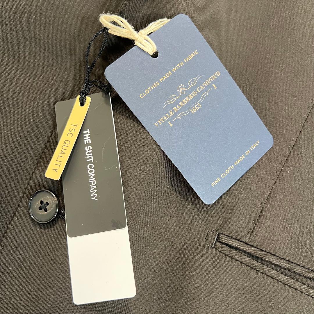 未使用タグ付スーツカンパニー高級カノニコCANONICO スーツ　ブラウン