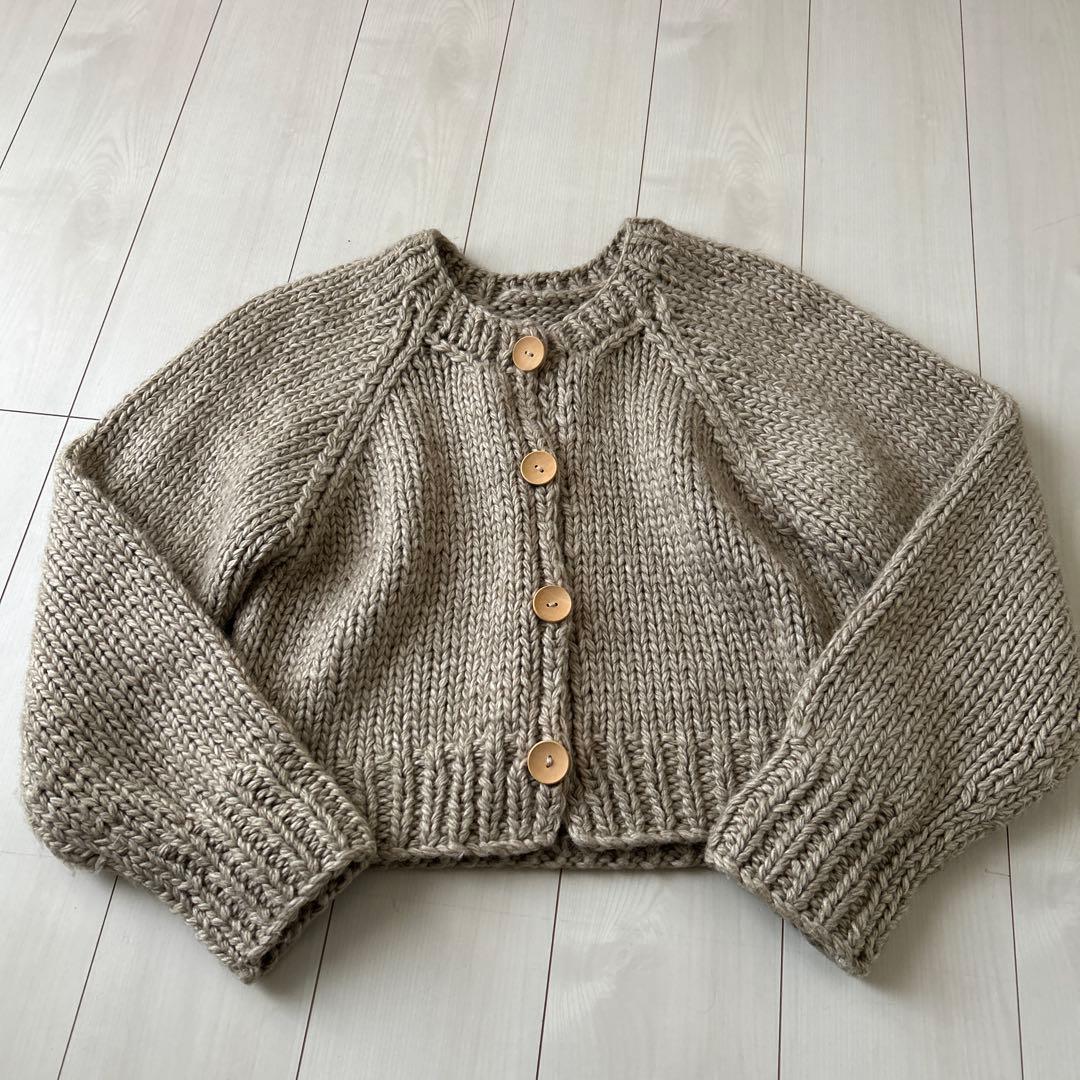 isook ハンドニットカーディガン