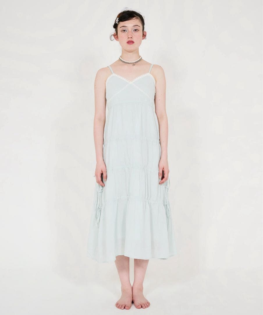 ティアード ドロストキャミワンピース TINA：JOJUN