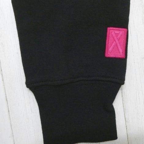 ザ ノースフェイス ボックスロゴ パーカー フーディ XL ピンクリボン 黒