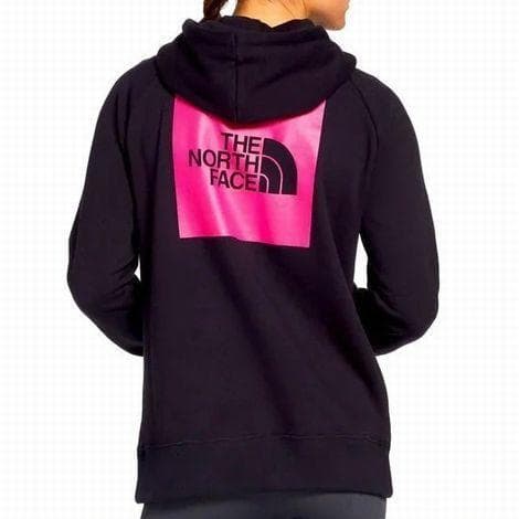 ザ ノースフェイス ボックスロゴ パーカー フーディ XL ピンクリボン 黒
