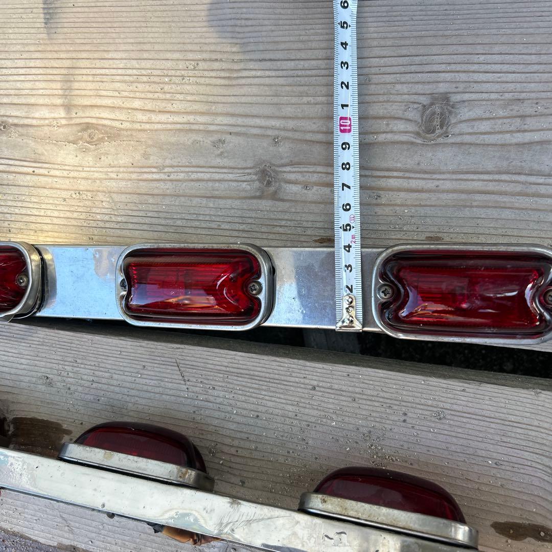 車幅灯　デコトラ　2個セット　黄色ガラス付き　LED球付き