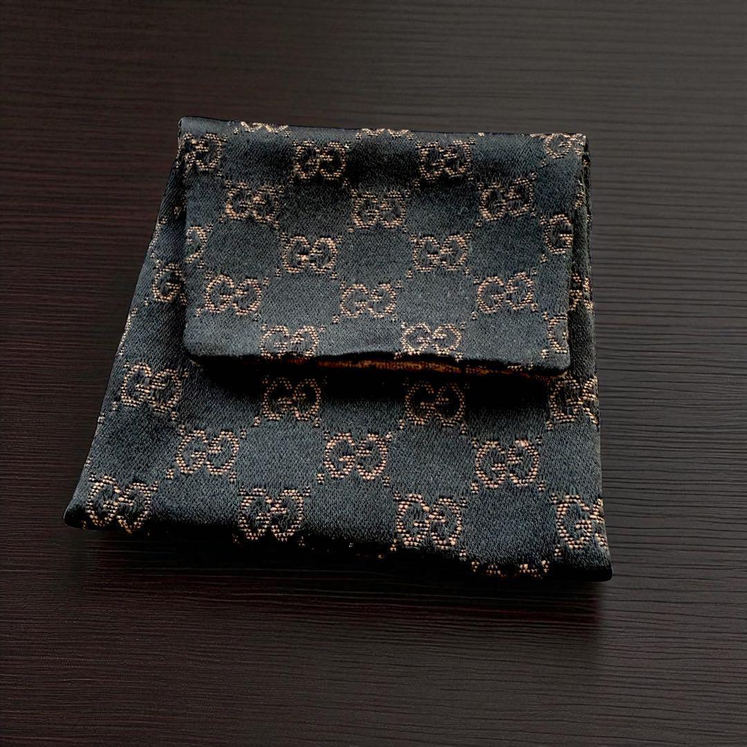 《極美品》グッチ ネックレス ダブルボール チェーン プレート シルバー 925