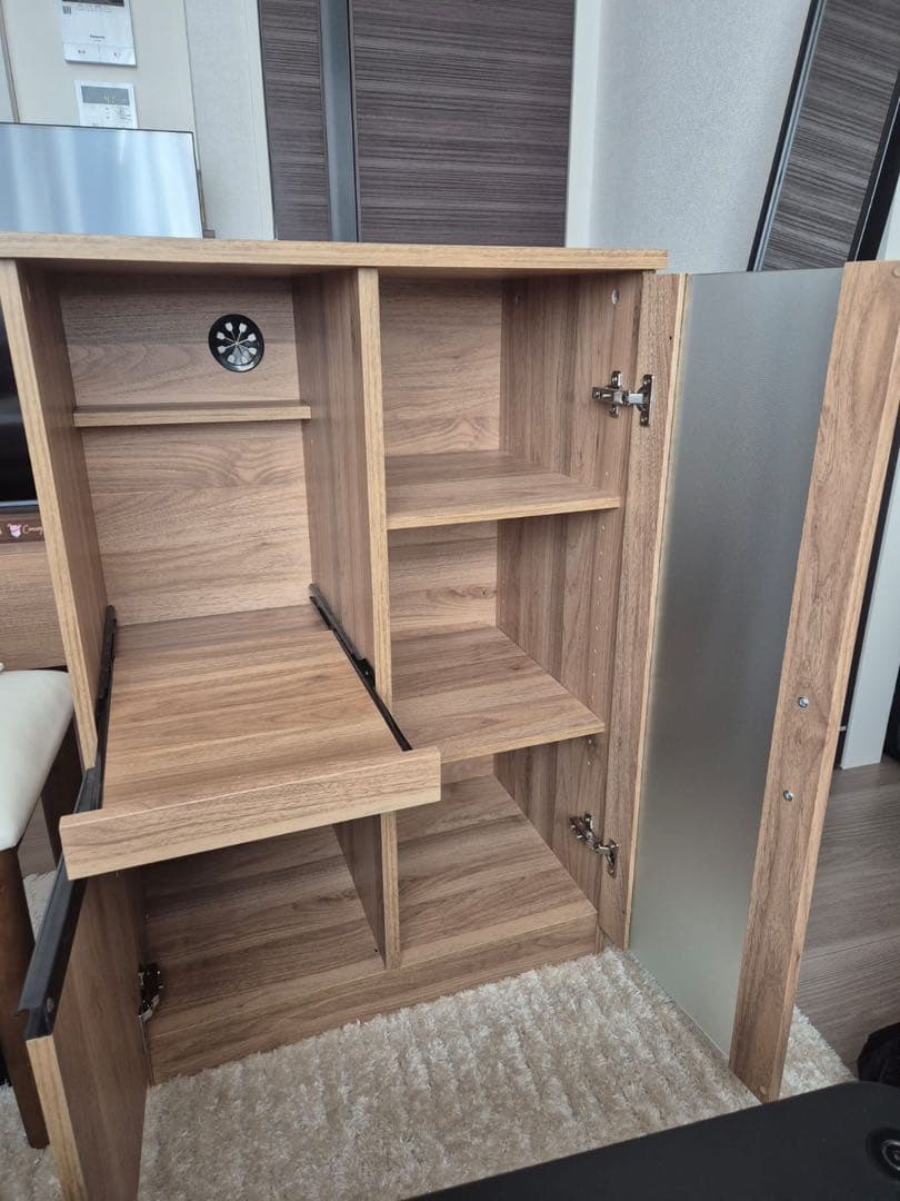 【ニトリ】木目調キッチン収納キャビネット