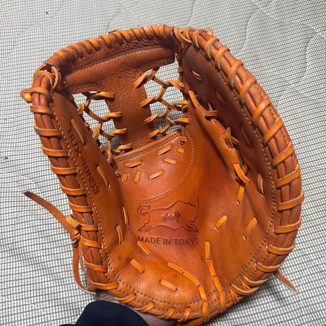 【値下げ交渉〇】オレンジ 野球グローブ 東京製 ファーストミット