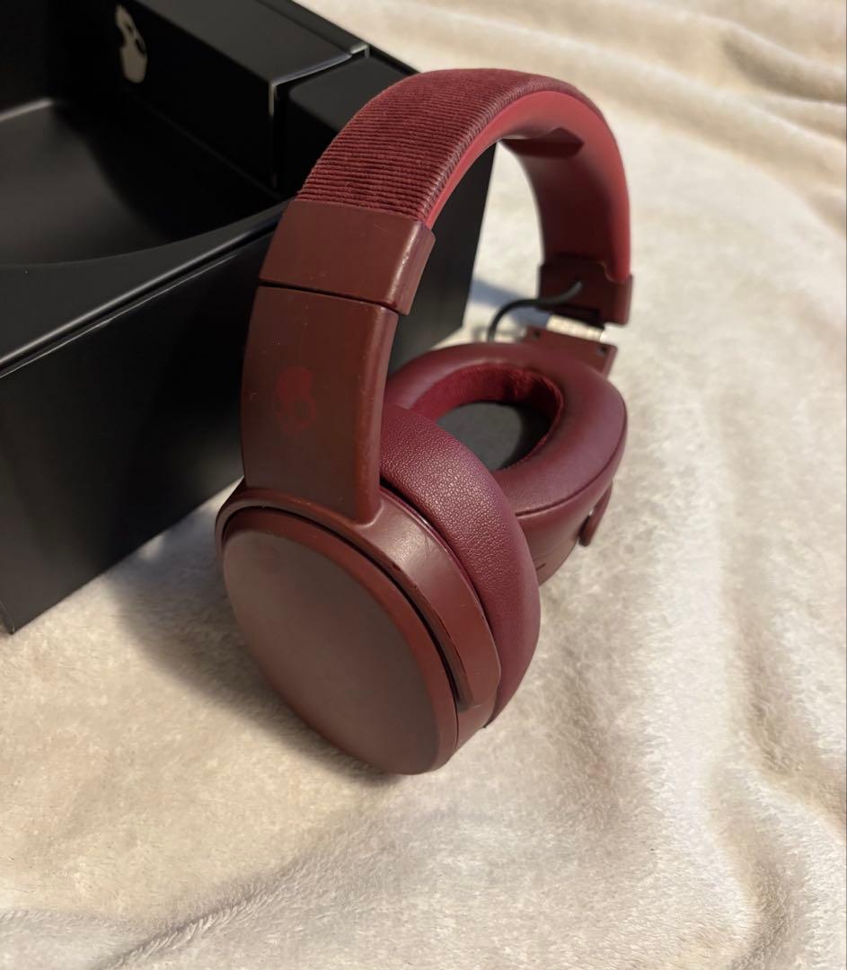 Skullcandy ワイヤレスヘッドホン　バーガンディ