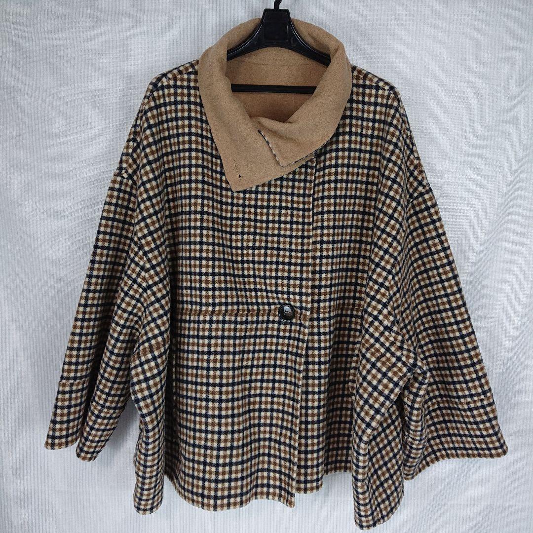 a870 SHIPS any リバースタンドカラーポンチョ ショー