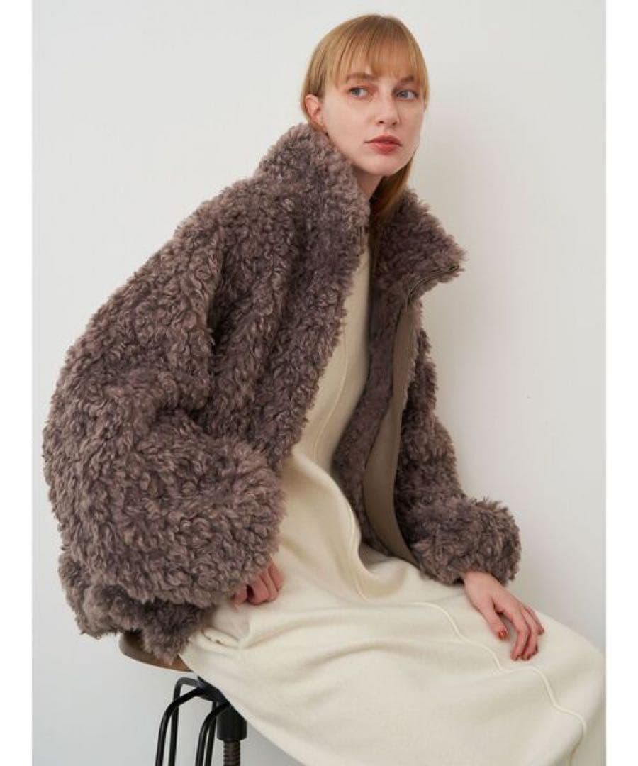 ELENDEEK クリンプエコファーブルゾン