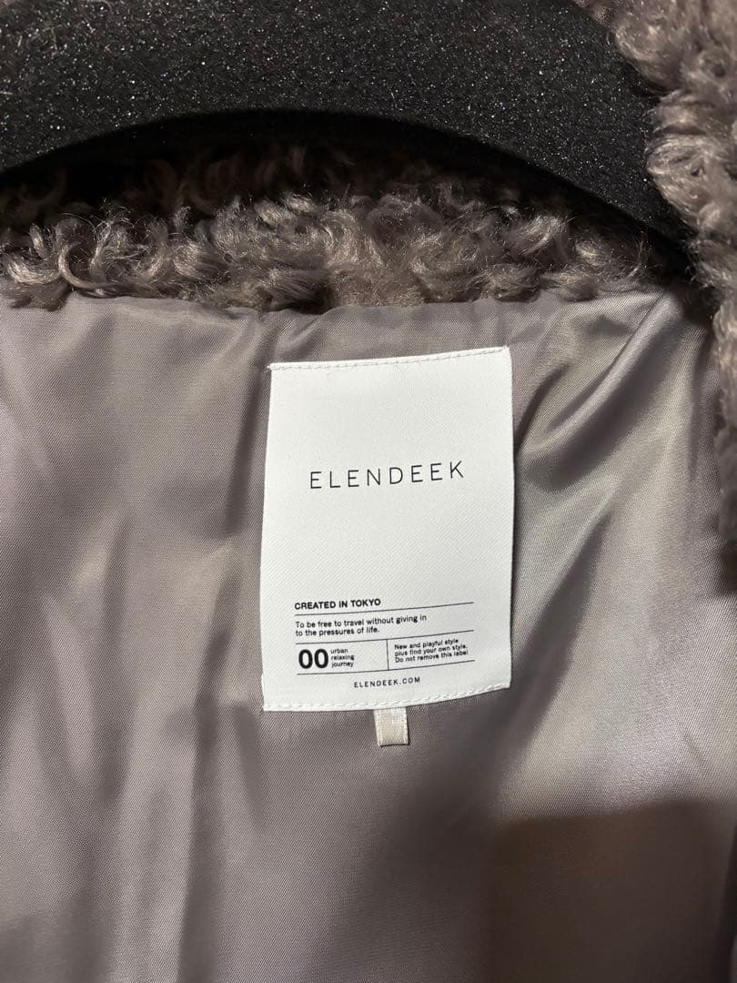 ELENDEEK クリンプエコファーブルゾン