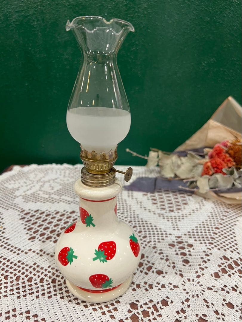 ねここ☆＊希少 レア 内藤ルネ オイルランプ 昭和レトロ 当時物インテリア