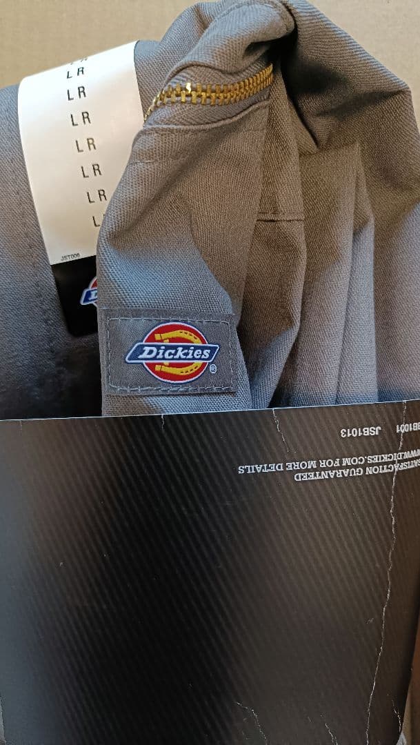 新品未使用 ディッキーズ 長袖 つなぎ L カバーオール グレー Dickies