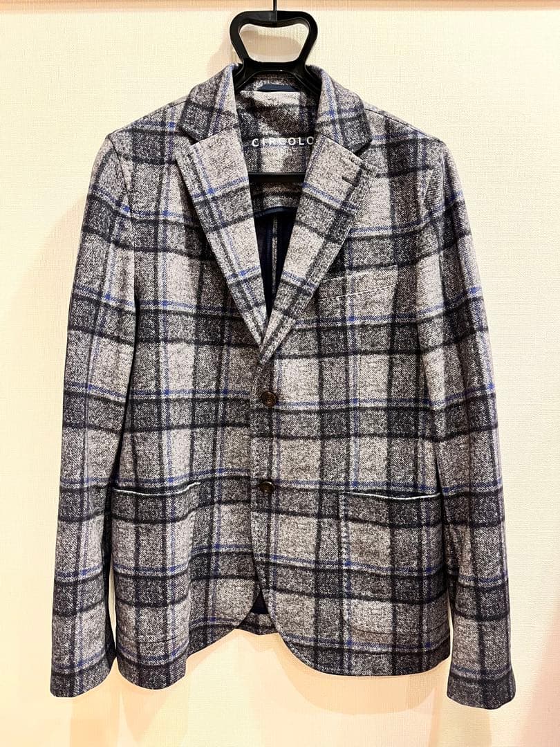 CIRCOLO 1901 チェック柄テーラードジャケット　50 秋冬