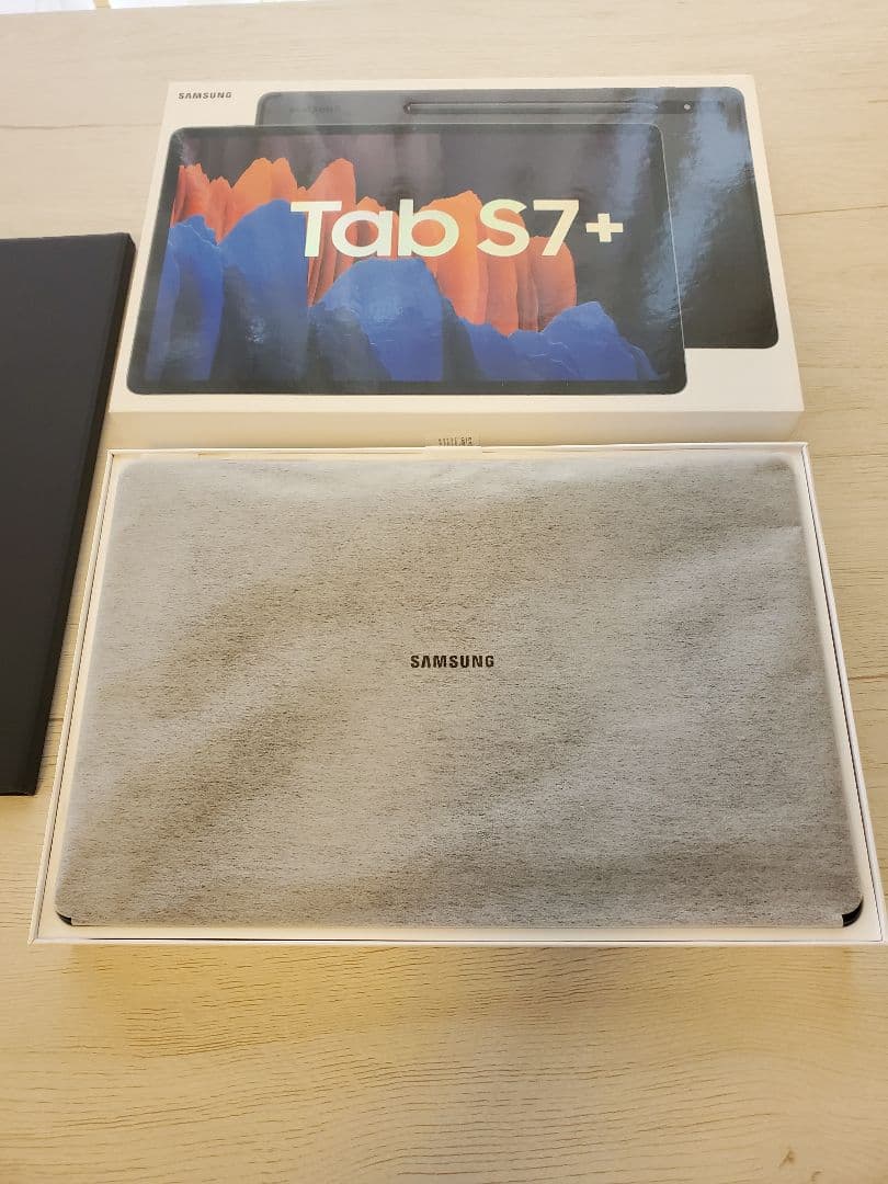 Samsung galaxy Tab S7+ 本体 純正スタンドカバー付き