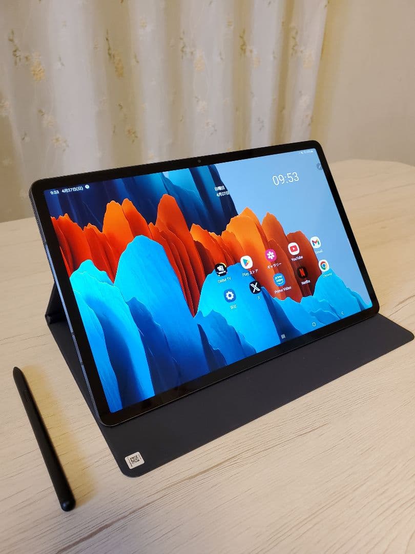Samsung galaxy Tab S7+ 本体 純正スタンドカバー付き