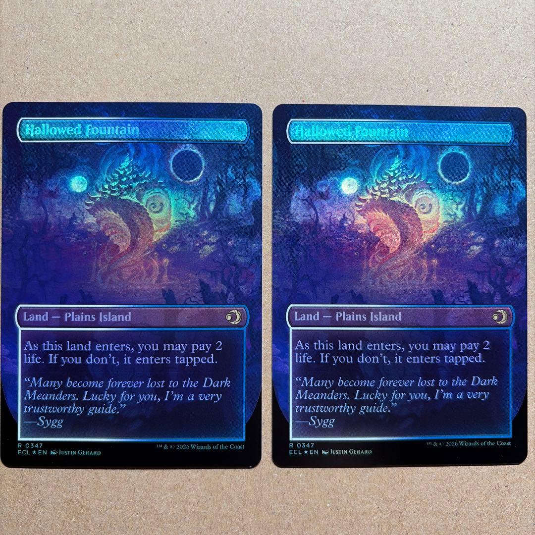 MTG EN 【Foil】神聖なる泉/Hallowed Fountain 2枚