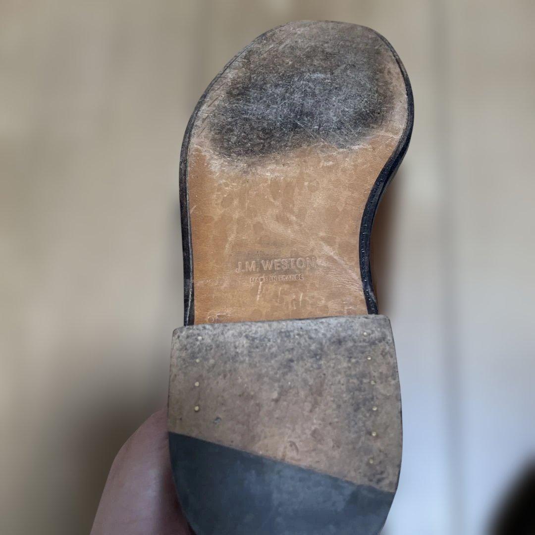 【美品】 J.M.WESTON 25.5 ブラウンレザー ローファー