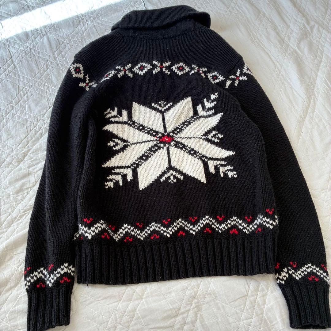 ポロラルフローレン ノルディック カシミヤ混 ニット ブラック