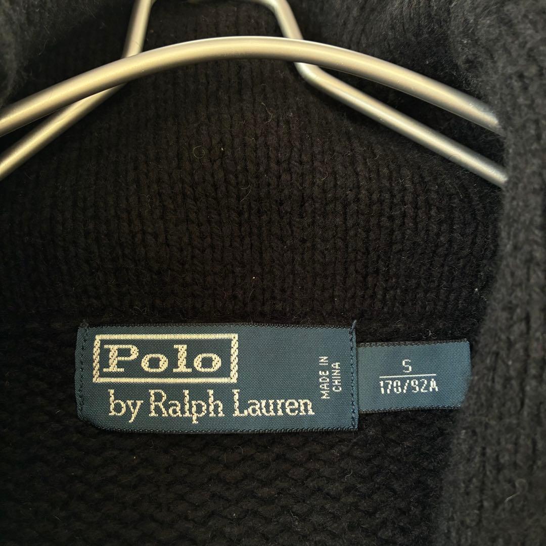 ポロラルフローレン ノルディック カシミヤ混 ニット ブラック