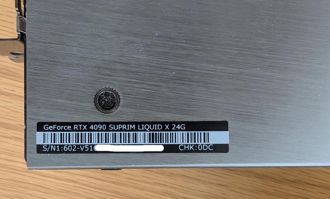 送料無料MSI GeForce RTX 4090 SUPRIM LIQUID X