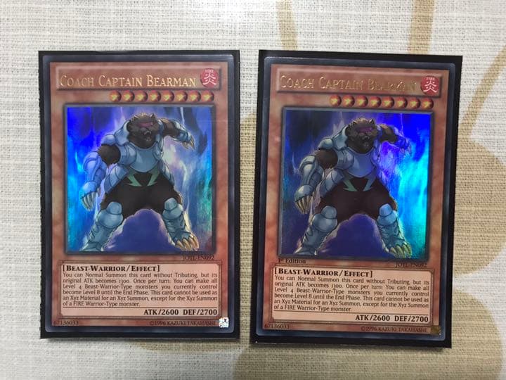 遊戯王カード　英語版　文字印刷エラー　6枚セット