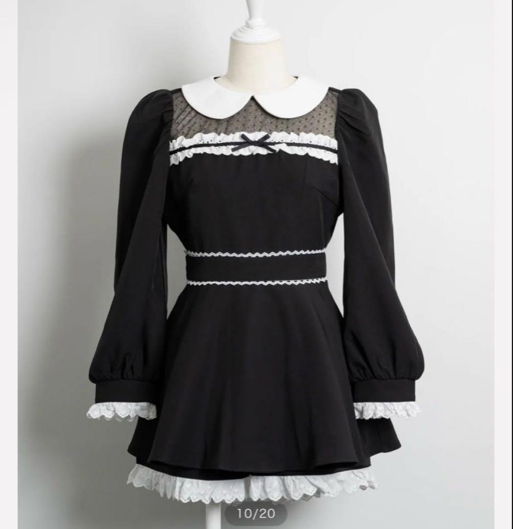 pium コットンフリルドーリー長袖セットアップ