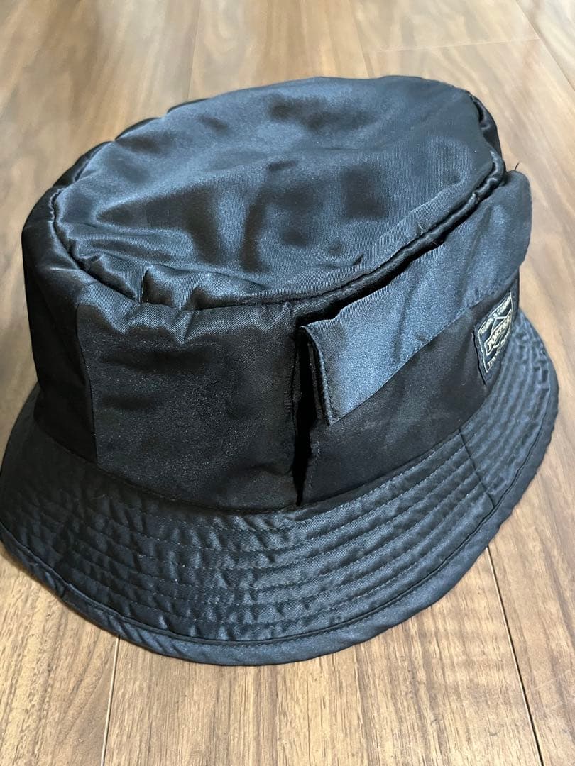 ポータービームス帽子バケットハットタンカー黒ブラックPORTER BEAMS吉田