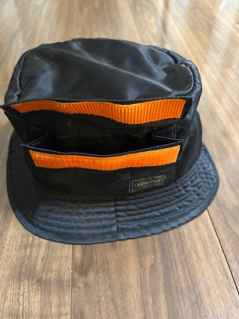 ポータービームス帽子バケットハットタンカー黒ブラックPORTER BEAMS吉田