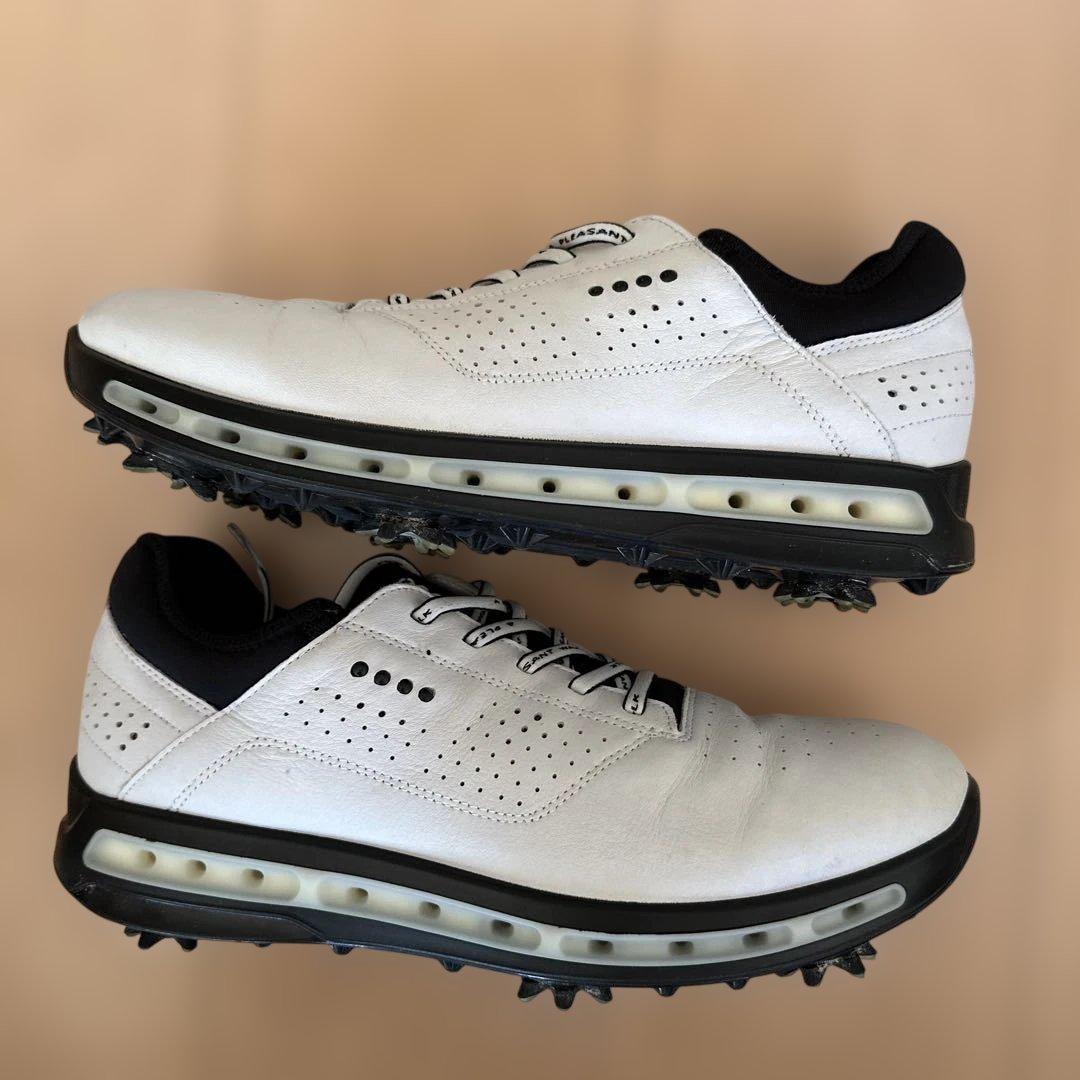 ECCOエコー ゴアテックス ゴルフシューズ ホワイト/ブラック 27.5cm