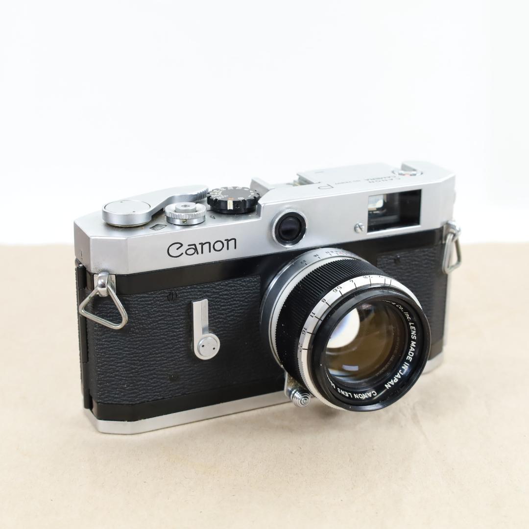 Canon P型 + 50mm F1.8 専用ケース　レンズフィルター・フード付