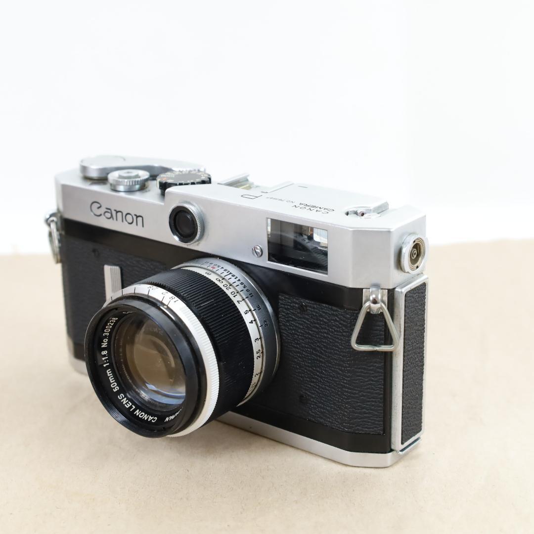 Canon P型 + 50mm F1.8 専用ケース　レンズフィルター・フード付