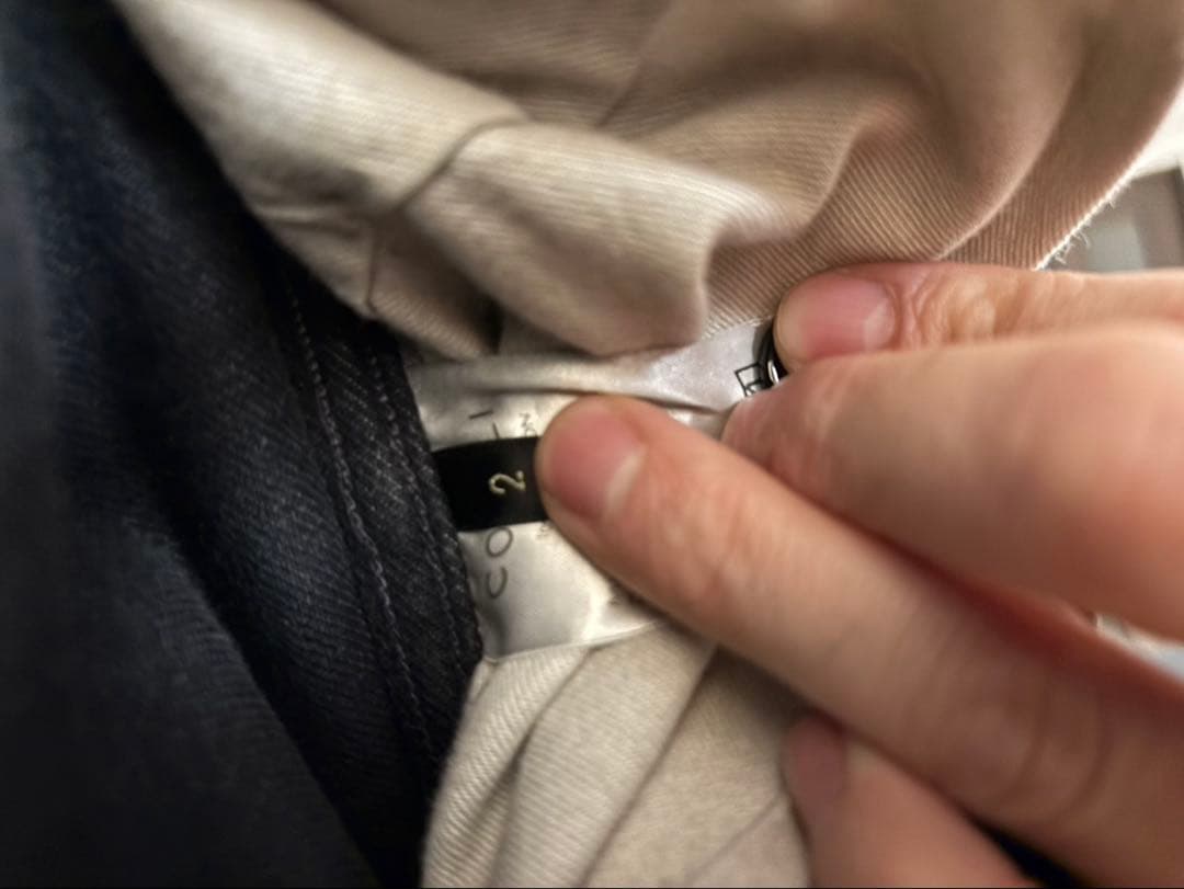 19ss comoli デニムベルテッドパンツ ベルテッドデニムパンツ コモリ