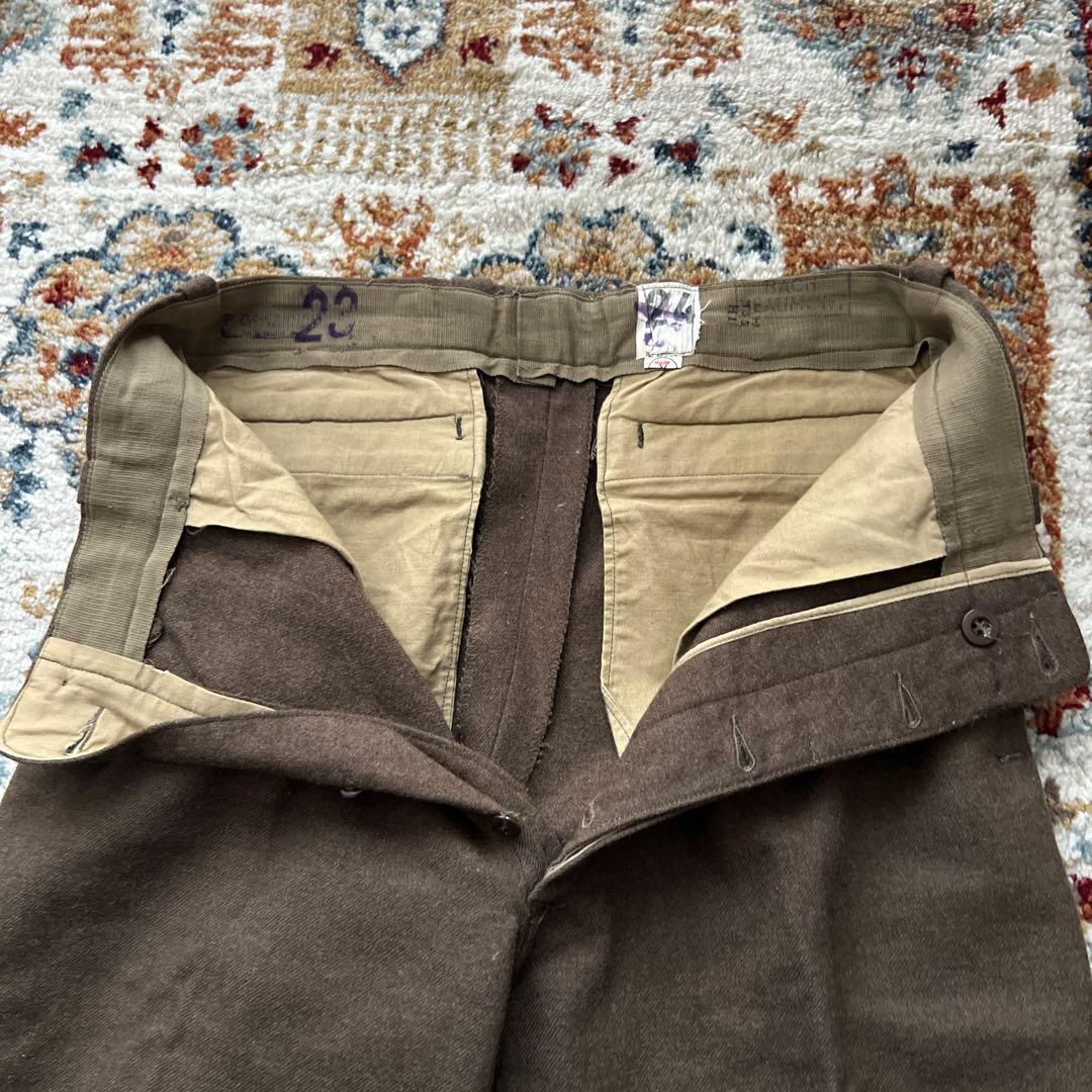 げ*る様 フランス軍　ウールトラウザパンツ　M52 50s 60s