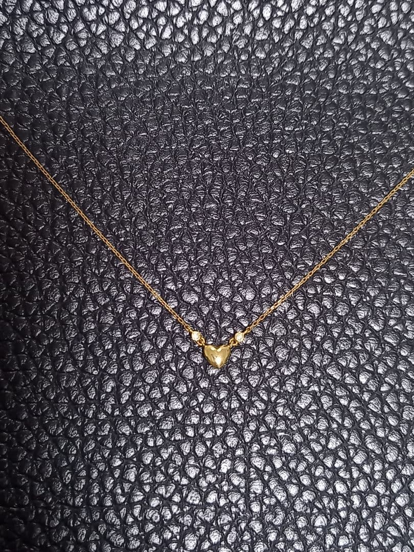 AHKAH　ハート　ネックレス　k18　K18　18金