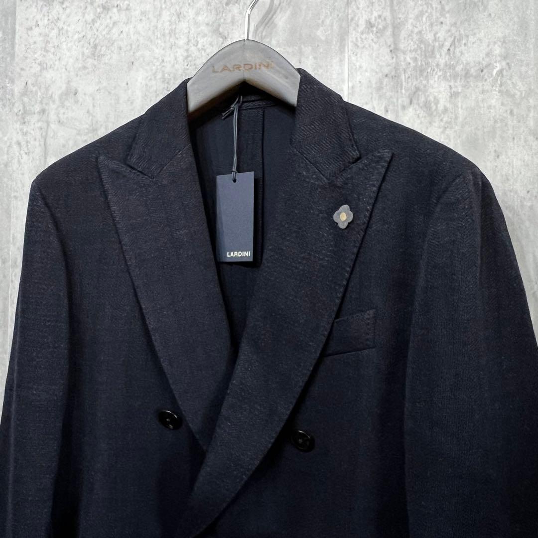 【新品定価15万】LARDINI　ダブルブレステッド テーラードジャケット　52