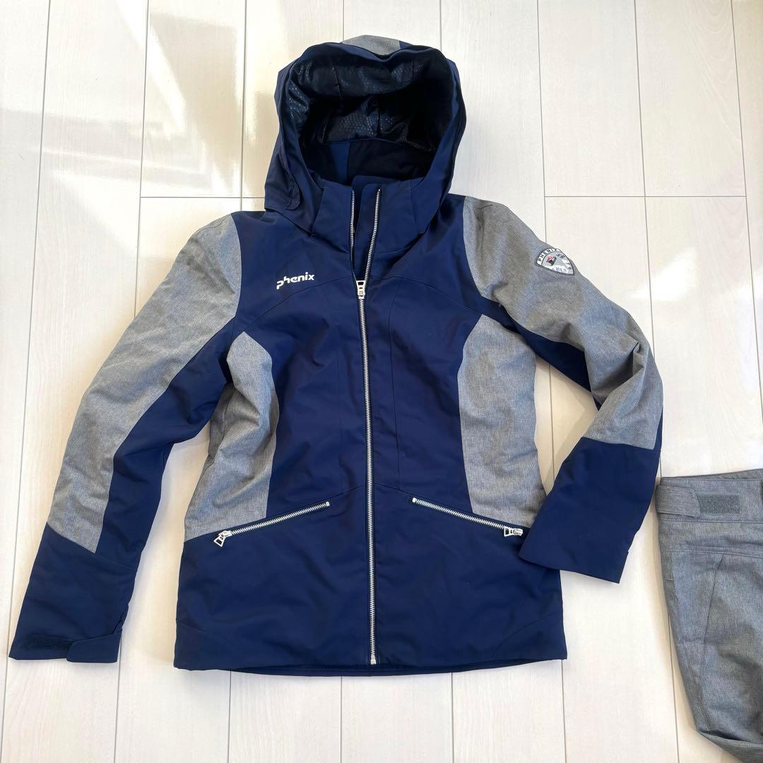 フェニックス レディーススキーウェア上下 ネイビー✖️グレー